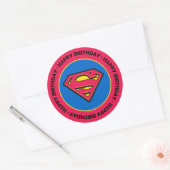 DC-Comic | Superman | Klassisches Logo Runder Aufkleber (Umschlag)
