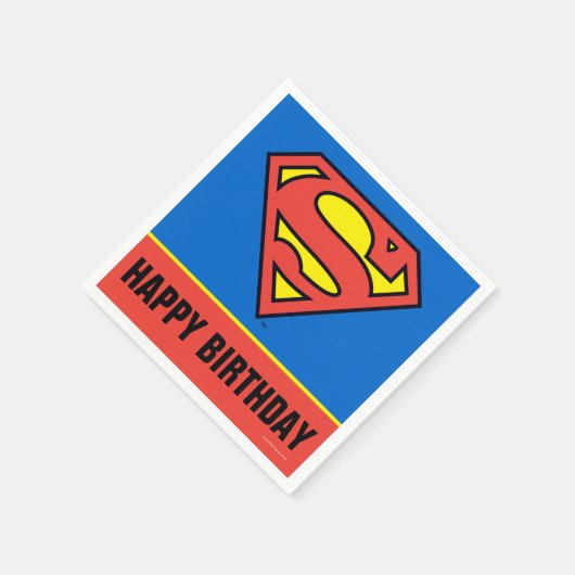 DC-Comic | Superman | Klassisches Logo Serviette (Ecke)