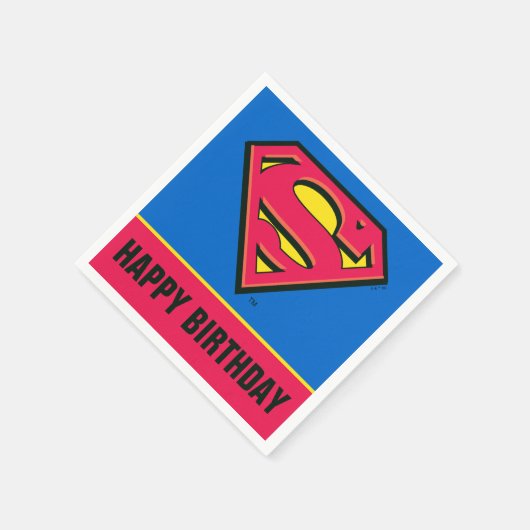 DC-Comic | Superman | Klassisches Logo Serviette (Ecke)