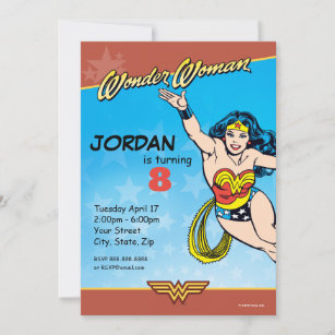 DC-Comic   Wonder Woman Birthday Einladung