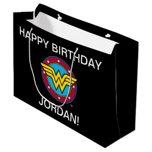 DC-Comic Wonder Woman Circle & Stars Logo Große Geschenktüte