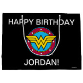 DC-Comic | Wonder Woman Circle & Stars Logo Große Geschenktüte (Rückseite)