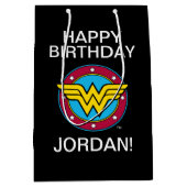 DC-Comic | Wonder Woman Circle & Stars Logo Mittlere Geschenktüte (Vorderseite)