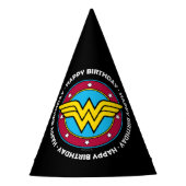 DC-Comic | Wonder Woman Circle & Stars Logo Partyhütchen (Vorderseite)