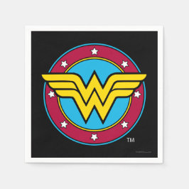 DC-Comic | Wonder Woman Circle & Stars Logo Serviette