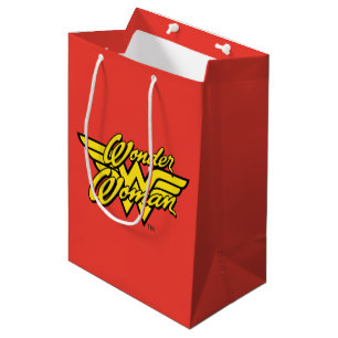 DC-Comic Wonder Woman Logo Happy Birthday Mittlere Geschenktüte
