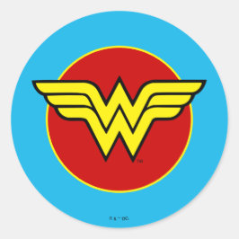 DC-Comic | Wonder Woman Logo | Happy Birthday Runder Aufkleber