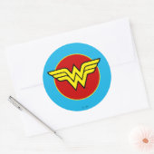 DC-Comic | Wonder Woman Logo | Happy Birthday Runder Aufkleber (Umschlag)