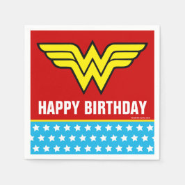 DC-Comic | Wonder Woman Logo | Happy Birthday Serviette