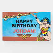 DC-Comic| Wunder Woman Geburtstag Banner (Horizontal)