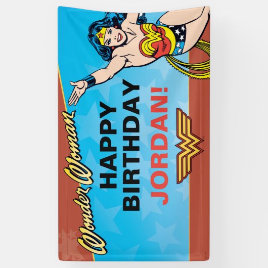 DC-Comic| Wunder Woman Geburtstag Banner (Vertikal)