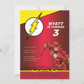 DC-Comicen - Der Flash | Geburtstag Einladung (Vorderseite)