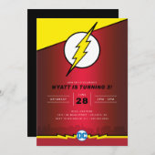 DC-Comicen - Der Flash | Geburtstag Einladung (Vorne/Hinten)