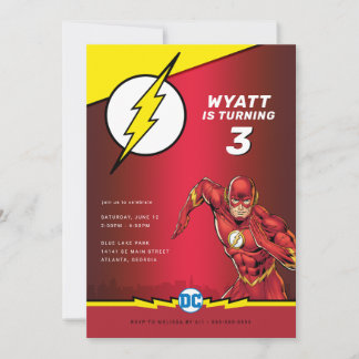 DC-Comicen - Der Flash | Geburtstag Einladung