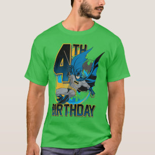 DC Comics Batman 4. Geburtstag Bat Swing Action Po T-Shirt