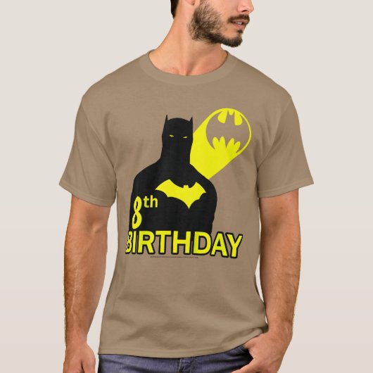 DC Comics Batman 8th Birthday Silhouette girl T-Shirt (Vorderseite)