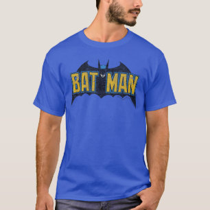 DC Comics Batman abgenutztes Vintage-Text-Logo T-Shirt