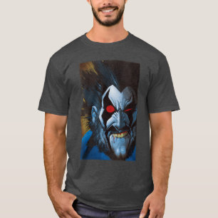 DC Comics Batman Lobo großes Gesicht Portrait VNec T-Shirt