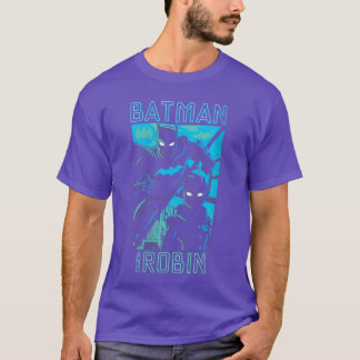 DC Comics Batman und Robin Split Design Poster V-A T-Shirt