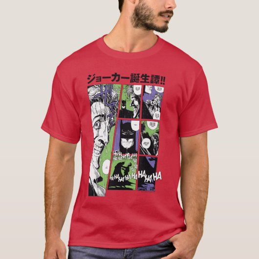 DC Comics Batmanhe Joker Kanji Comic Panels friend T-Shirt (Vorderseite)