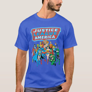 DC Comics Justice League Of America Group Shot gir T-Shirt
