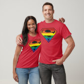 DC Comics Pride Superman Regenbogen-Logoankop Smal T-Shirt (Unisex)