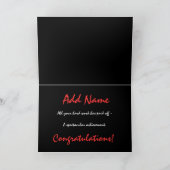 DC Degree - INDIVIDUELLE NAME Glückwunsch Karte (Innenseite)