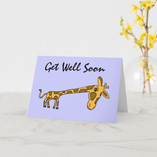 DC, erhalten lustige Giraffe wohle Karte (Gelbe Blume)