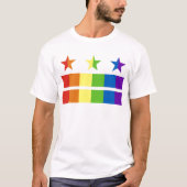 DC-Flaggenregenbogen T-Shirt (Vorderseite)