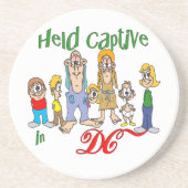 DC Funny Trailer Park Sandstone Untersetzer (Vorne)