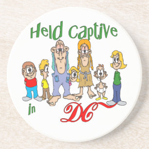 DC Funny Trailer Park Sandstone Untersetzer