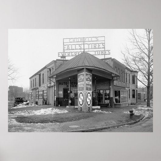 DC-Gasstation, 1921 Poster (Vorne)