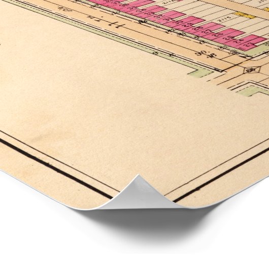 DC Hauptstadt Hill Neighb. (Baist) 1919 BigMapBlog Poster (Ecke)