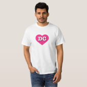 DC Heiß rosa Herz - I Liebe DC T-Shirt (Vorne ganz)