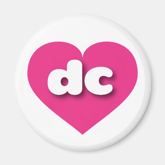 dc Hot roink heart - I Liebe Magnet (Vorne)