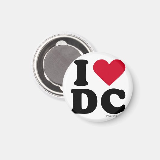 DC - I LIEBE DC MAGNET (Vorderseite/Rückseite)