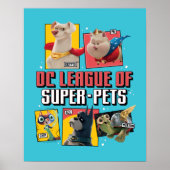DC League of Super-Pets Character Panels Poster (Vorne)