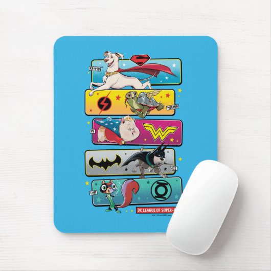 DC League of Super-Pets Panels Mousepad (Mit Mouse)
