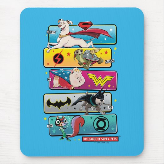 DC League of Super-Pets Panels Mousepad (Vorne)