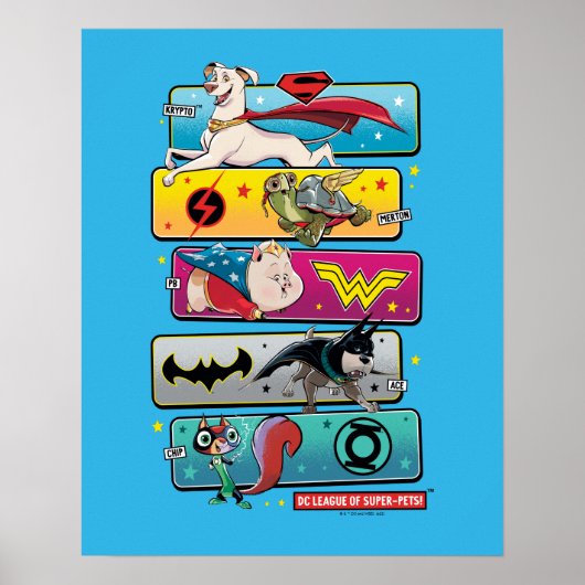 DC League of Super-Pets Panels Poster (Vorne)