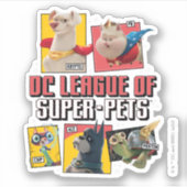 DC Liga der Super-Pets Charakterpanels Aufkleber (Vorderseite)