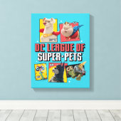 DC Liga der Super-Pets Charakterpanels Leinwanddruck (Insitu (Holzboden))