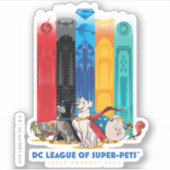 DC Liga der Super-Pets Metropolis Towers Aufkleber (Vorderseite)
