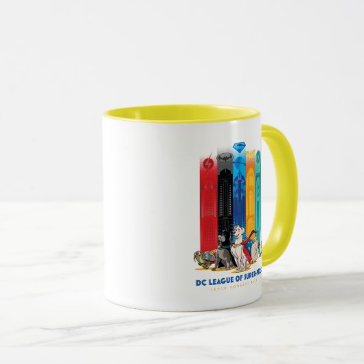 DC Liga der Super-Pets Metropolis Towers Tasse (VorderseiteRechts)