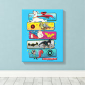 DC Liga der Super-Pets-Panels Leinwanddruck (Insitu (Holzboden))