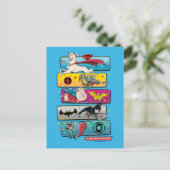 DC Liga der Super-Pets-Panels Postkarte (Stehend Vorderseite)