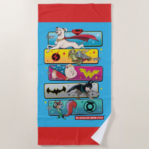 DC Liga der Super-Pets-Panels Strandtuch