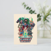 DC Liga der Super-Pets-Schlacht für Metropolis Postkarte (Stehend Vorderseite)
