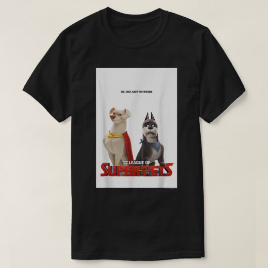 DC Liga der SuperPets Krypto und Ace Poster T-Shirt (Design vorne)