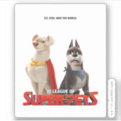 DC Liga der Theaterkunst der Super-Pets Aufkleber (Vorderseite)